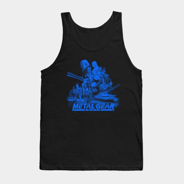 Metal Gear Solid (Blue Highlight Version) Tank Top by CoolDojoBro